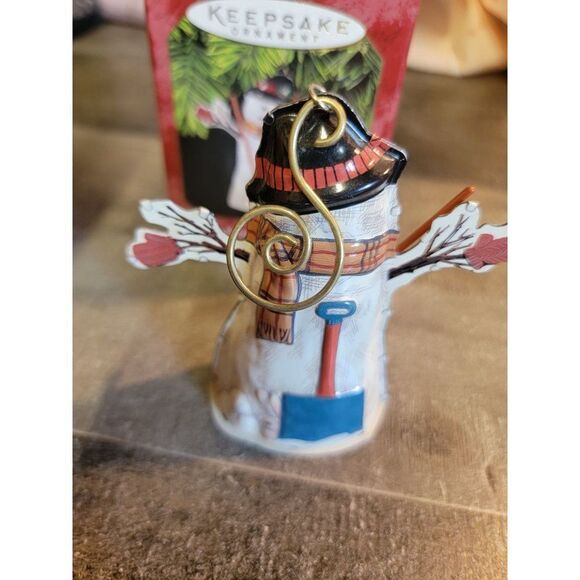 Hallmark 1997 Meadow snowman ornament Xmas decor - Picture 4 of 4